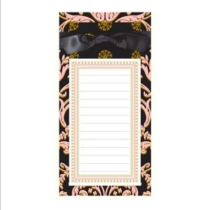 Anna Griffin Black/Pink Foil Collection List Pad (NP238)
